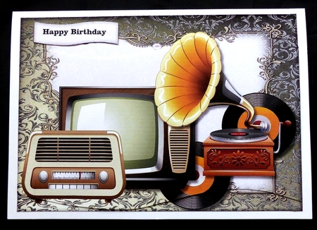 Male wave card Retro Musuc by Maz Kfk