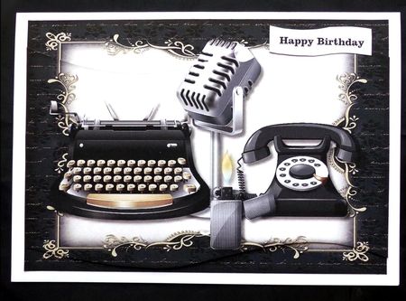 Male Wave Card Typewrither by Maz Kfk