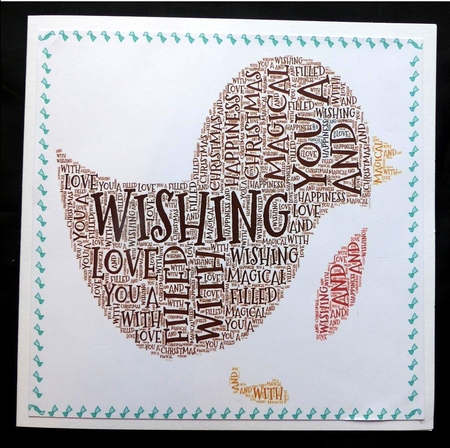 Cute Robin Christmas Word Art by Maz Kfk