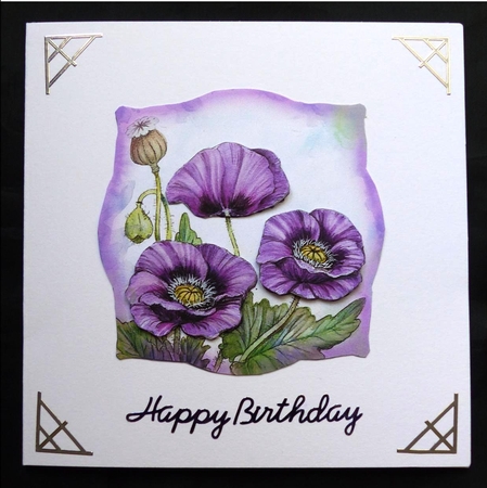 Labelled with Love - Oriental Poppy by Maz Kfk