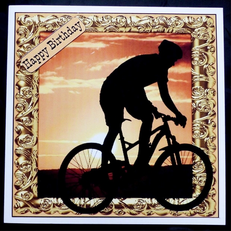 CYCLING AT DAWN - UNISEX - VARIOUS SENTIMENTS by Maz Kfk