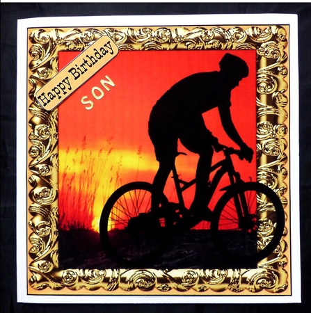 CYCLING SUNSET - UNISEX - VARIOUS SENTIMENTS by Maz Kfk