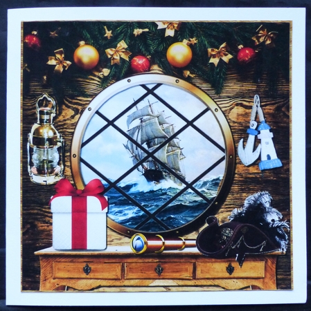 Galleon Cabin Chrsitmas View D by Maz Kfk