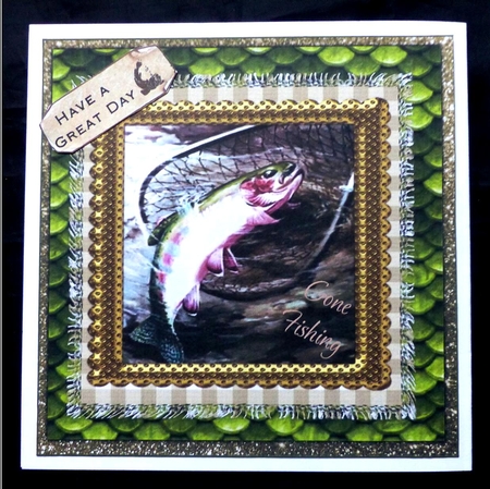 GONE FISHING 1 BIRTHDAY AND OTHER SENTIMENTS by Maz Kfk