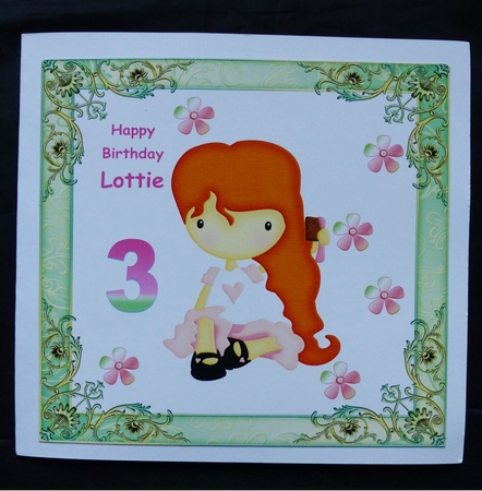 Cute Paisley Girl with Copper Red Hair Graphics by Maz Kfk