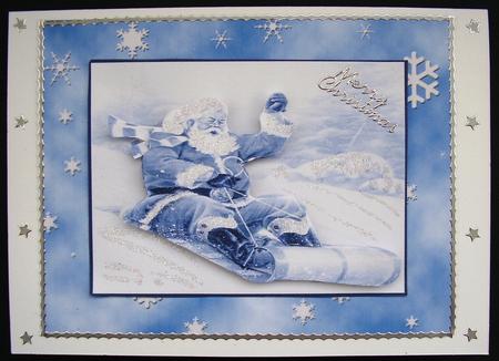 Rollon Santa in the Snow Blue by Maz Kfk