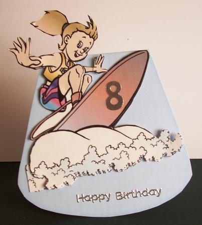 Surfing the Waves -wobble Cards by Maz Kfk