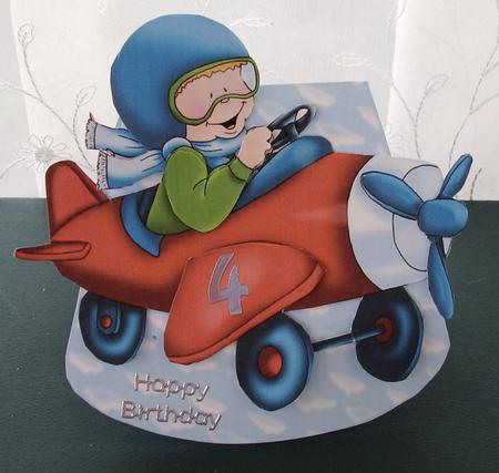 Flying High -wobble Card by Maz Kfk