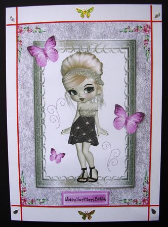 Cute Little Girl A4 Topper by Maz Kfk
