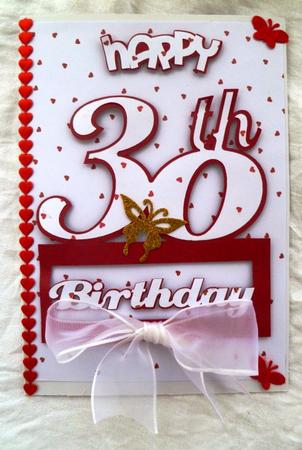 30th Plinth Card Topper by Maz Kfk