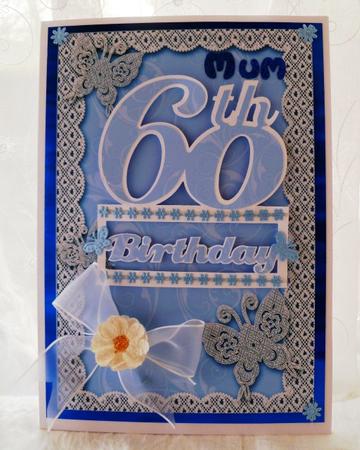 60th Plinth Card Topper by Maz Kfk