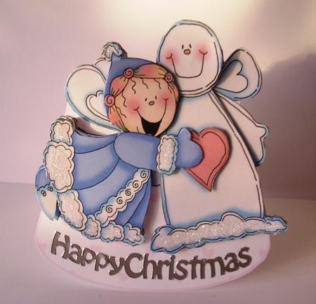 Love My Snowman -wobble Card by Maz Kfk