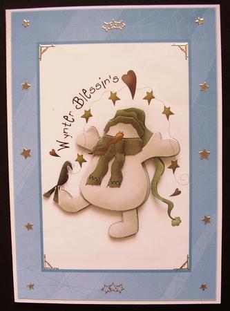 Snowman and Crow Step by Step by Maz Kfk