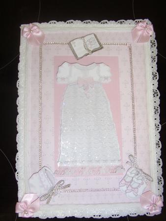 Christening Card Front - Girl by Maz Kfk
