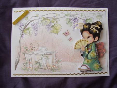 2 A5 Backgrounds for Your Decoupage Ladies & Rubber Stamps by Maz Kfk