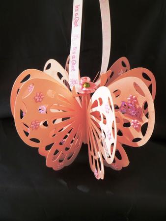 3D Butterfly Book Card by Maz Kfk
