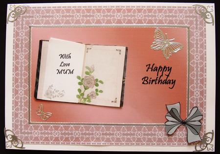 Birthday Book in Pink Lace Frame by Maz Kfk