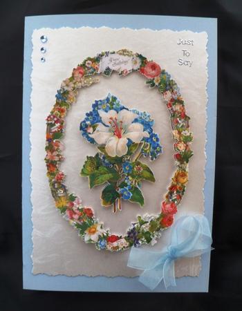 Victorian Flowers Card by Maz Kfk
