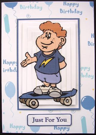 Boy Skateboarder by Maz Kfk