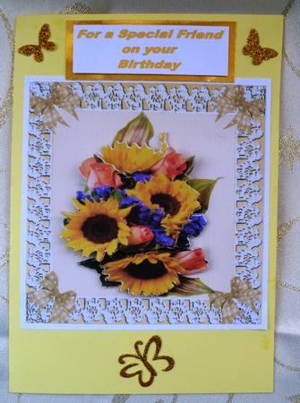 Sunflower and Roses by Maz Kfk