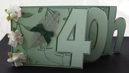 40th Elegant Metallic Book Sheet by Maz Kfk