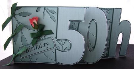50th Elegant Metallic Book Sheet by Maz Kfk