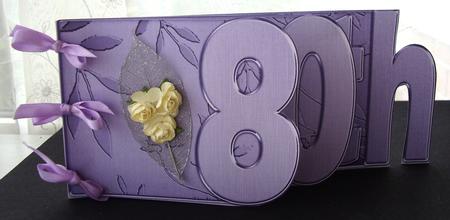 80th Elegant Metallic Book Sheet by Maz Kfk