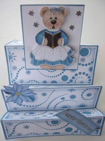 Christmas Caroller Teddy Stair Stepper Kit by Maz Kfk