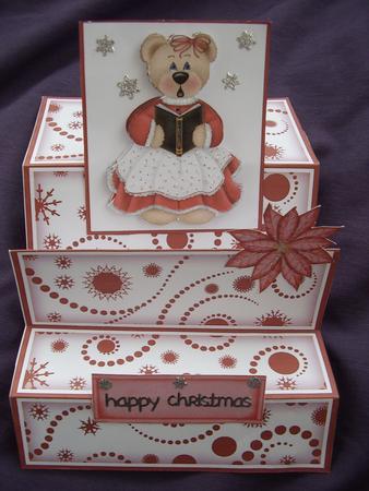 Christmas Caroller Teddy Stair Stepper Kit by Maz Kfk