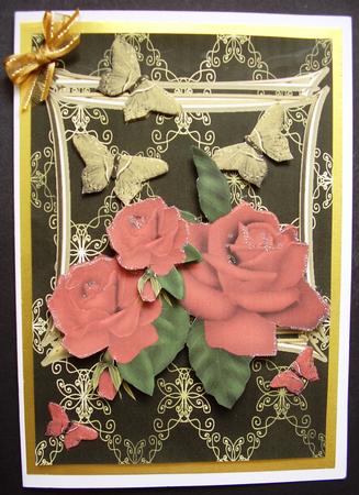 Butterflies and Red Roses by Maz Kfk