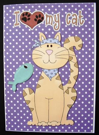Cute Ginger Cat in Bandana by Maz Kfk