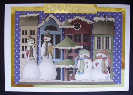 Snowman Meeting Place by Maz Kfk