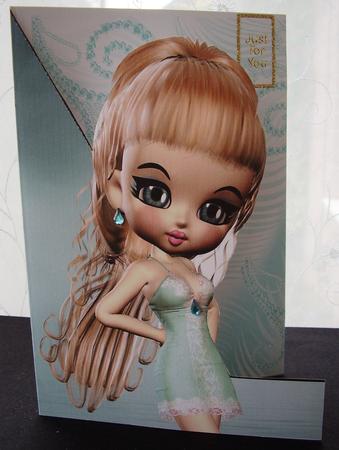 Lorna Shaped Front Print and Fold A5 Card by Maz Kfk