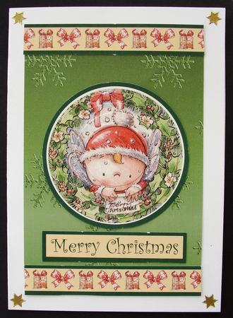 Green Metallic, Embossed Effect Snowflake Background Paper by Maz Kfk