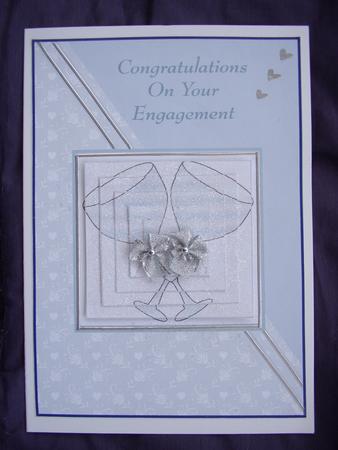 Engagement Card Pale Blue by Maz Kfk