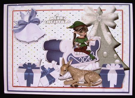 Santas Helpers in the Snow by Maz Kfk