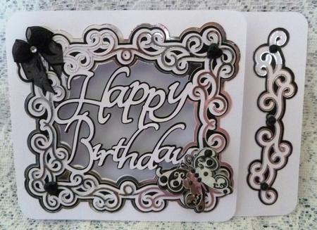 Happy Birthday Flourish Card - / / by Maz Kfk