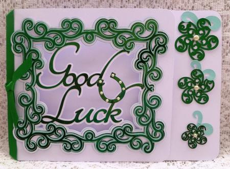 Good Luck Flourish Card - / / by Maz Kfk
