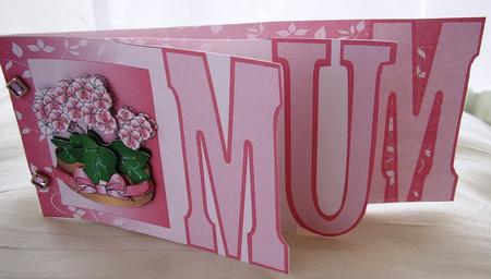 Geraniums for Mum Wordstack Card by Maz Kfk