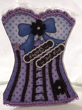 Ohh La La Shaped Card by Maz Kfk