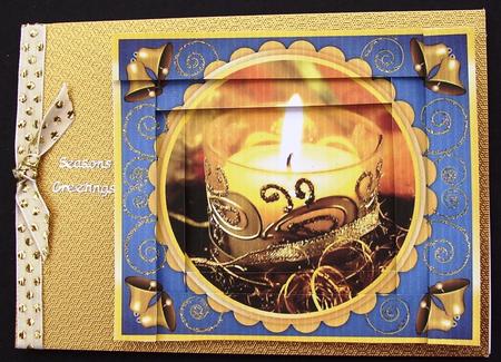 Christmas Candle Spiral Edge Stacker by Maz Kfk