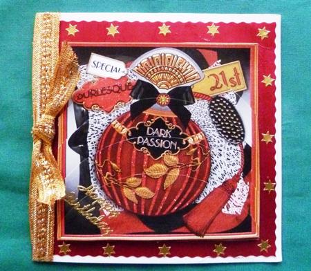 Burlesque 21st Perfume 5in Round Bottom Stacker by Maz Kfk