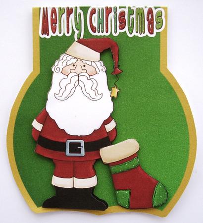 Rocker Card Christmas Santa Step by Step by Maz Kfk