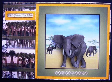 Elephants Quick Card by Maz Kfk