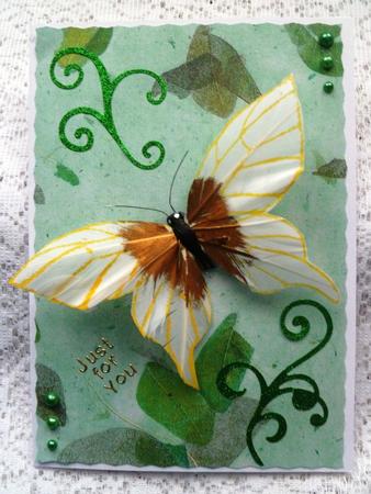 Pressed Leaves A4 Backing Paper #3 by Maz Kfk