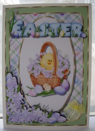Easter Basket Card Topper by Maz Kfk