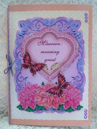 Name & Meaning Card - Maureen by Maz Kfk