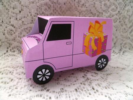 Model Van - Birthday Gift - Bonnet Text by Maz Kfk
