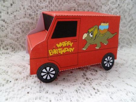Model Van - Birthday Dinosaur 2 by Maz Kfk