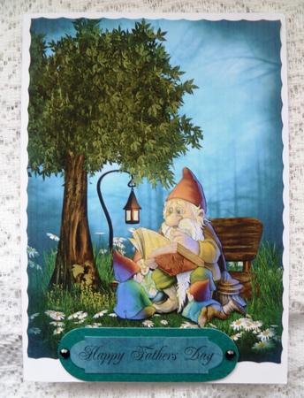 Sweet Fathers Day Card Topper by Maz Kfk